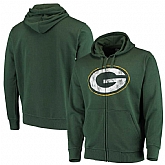 Men's Green Bay Packers G III Sports by Carl Banks Primary Logo Full Zip Hoodie Green,baseball caps,new era cap wholesale,wholesale hats